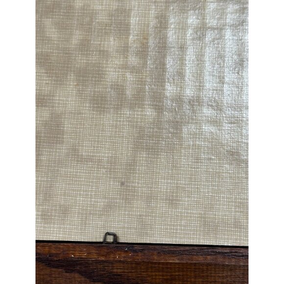 VTG Kay Dee 100% Pure Linen Handprint Hope Valley RN15424 Framed Wall Art 16" - Picture 7 of 9